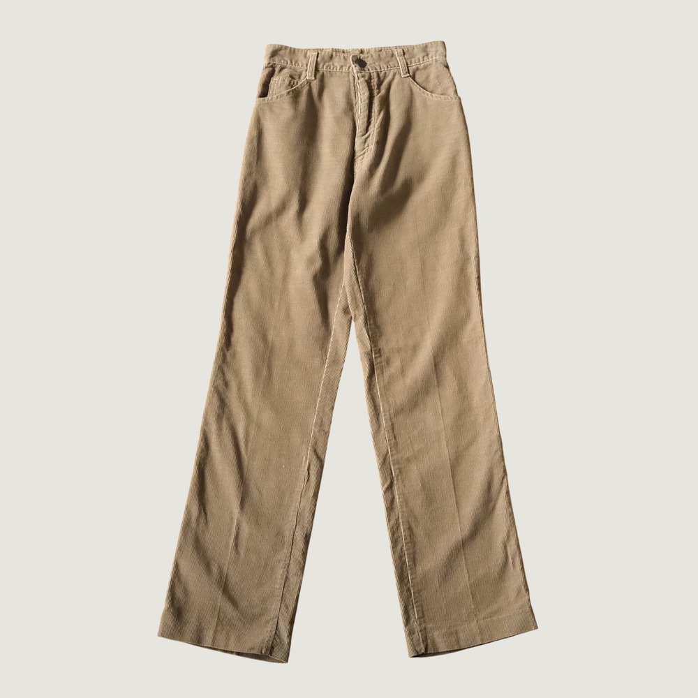 Foxtails Corduroy Pants Tan High Waisted Cotton Blend Vintage Aesthetic Size 8